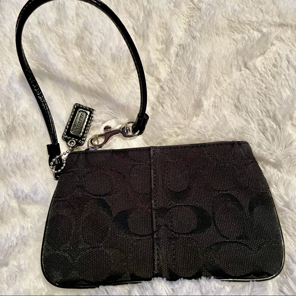 Coach wristlet change purse